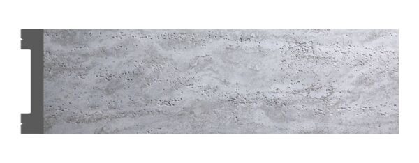 Плинтус D157-1619 лофт серый бетон траветин светлый 66 мм