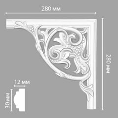 Угол декоративный DP-8032A DECOMASTER 280x280x25 мм